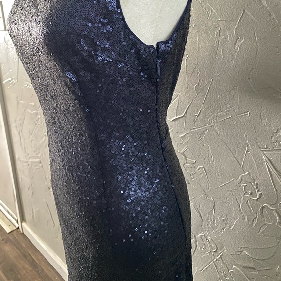 Lulus Shine Time Navy Blue Sequin Mini Dress New With Tags 💙🧿🦋🫐🌑 - Picture 6 of 6